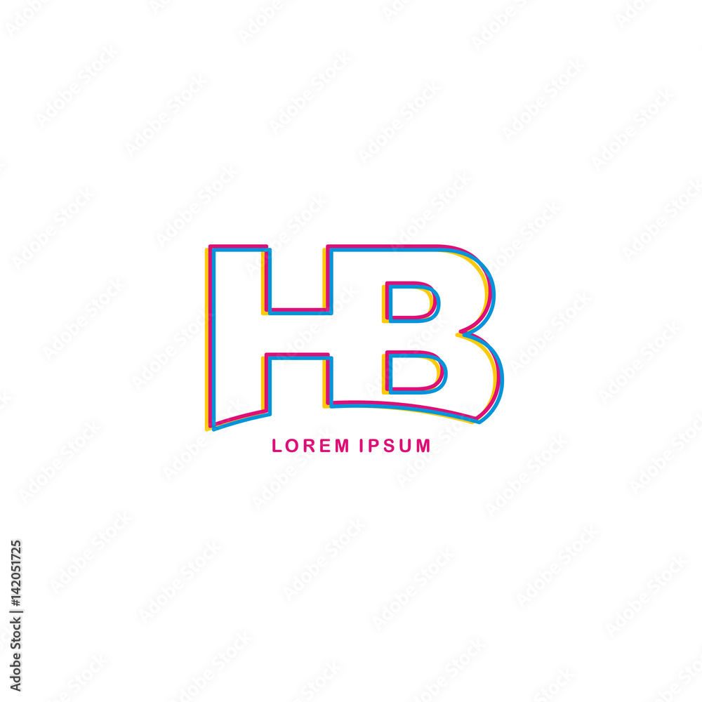 Obraz premium initial letter brand logo template logotype