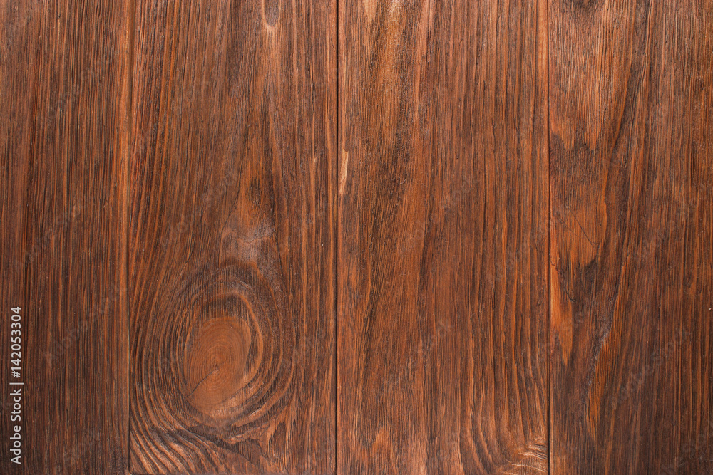 Obraz premium Dark brown wood plank panel for wall and floor