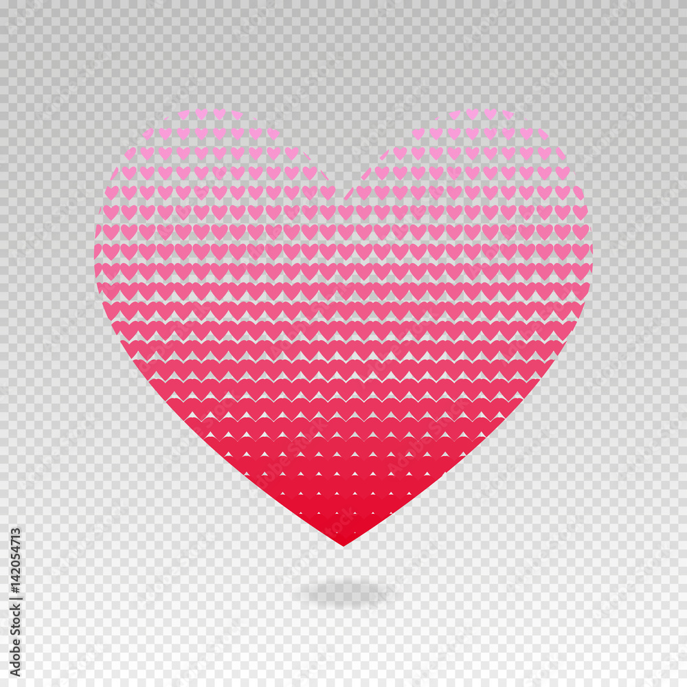 Halftone heart of hearts vector backdrop with transparent background for wedding invitation and valentines day. Halftone heart of hearts vector backdrop with transparent background for wedding invitation and valentines day.