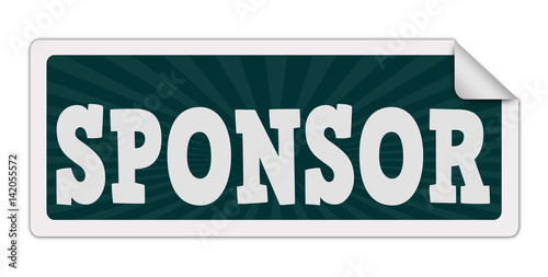 Sponsor label or sticker