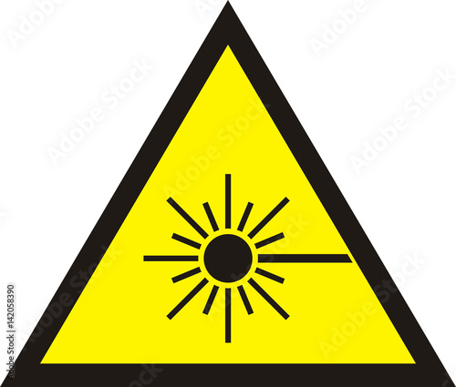 laser radiation sign