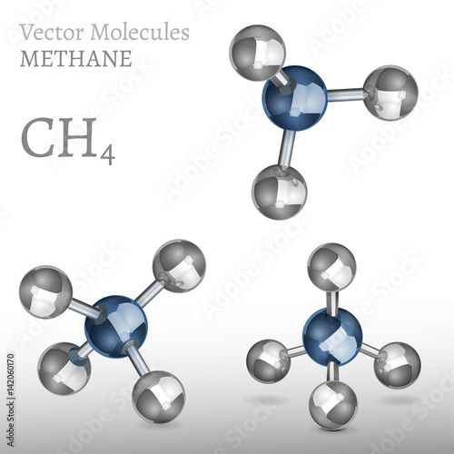 Methane Molecules Set