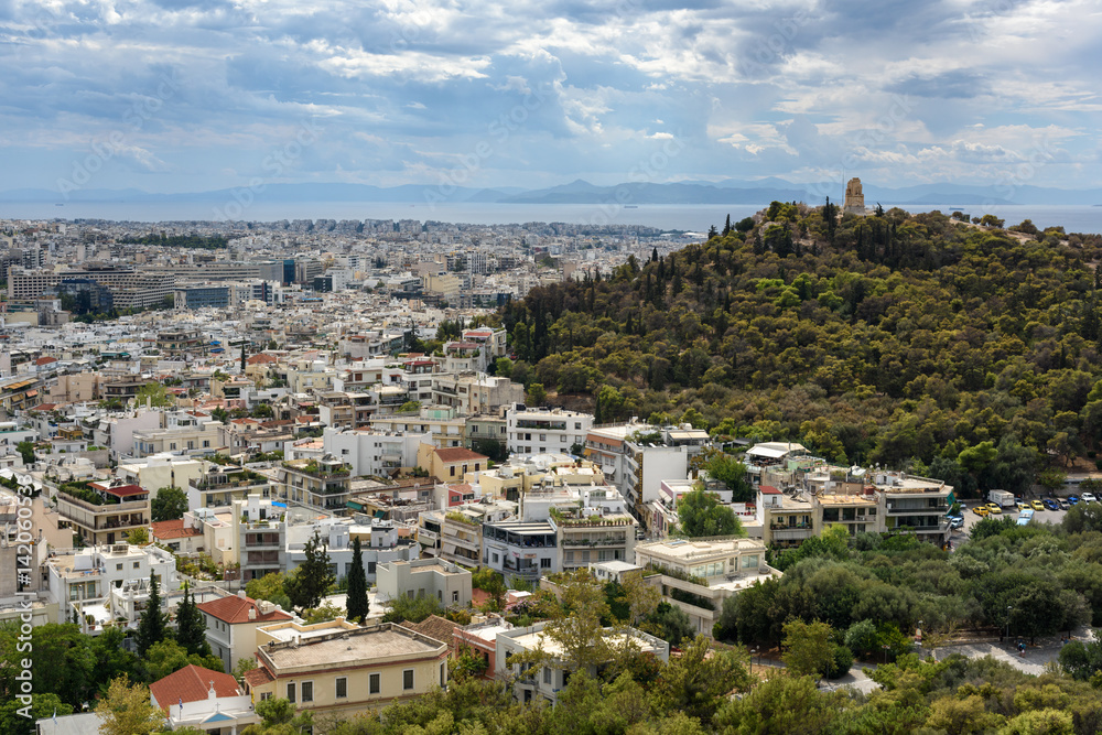 View of Athens from Acropolis, Greece.