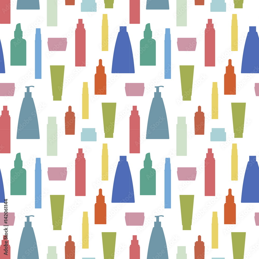 Cosmetics bottle pattern Cosmetics bottle pattern
