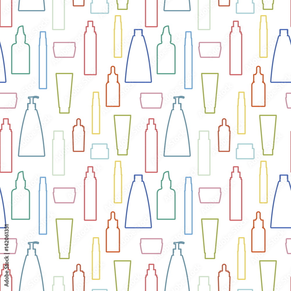 Cosmetics bottle pattern Cosmetics bottle pattern