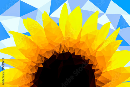 Sonnenblume low Poly