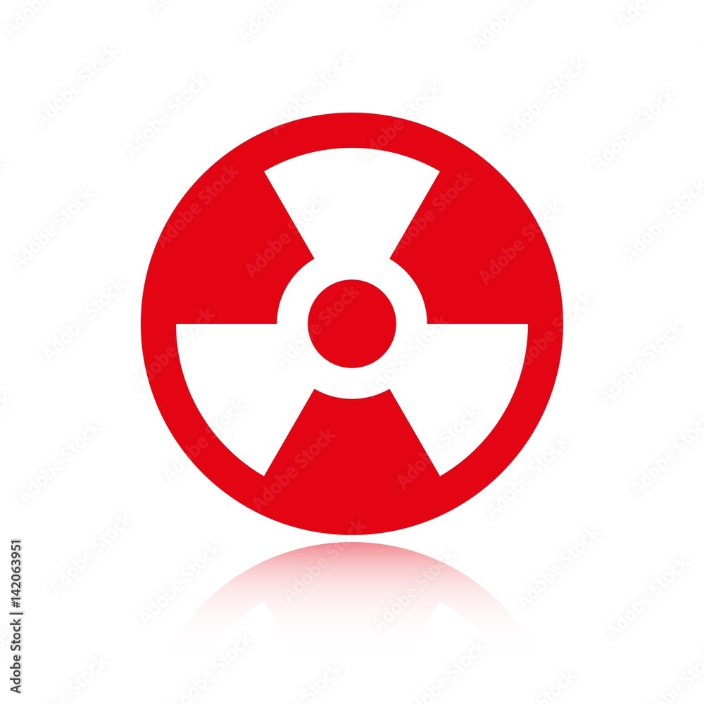radioactive icon stock vector illustration flat design radioactive icon stock vector illustration flat design