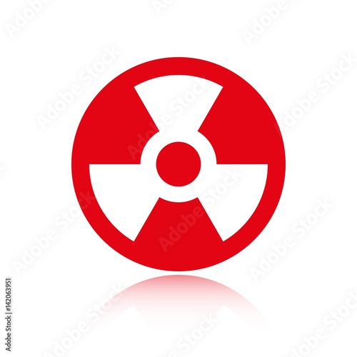radioactive icon stock vector illustration flat design