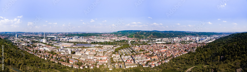 areal view from stuttgart , panorama