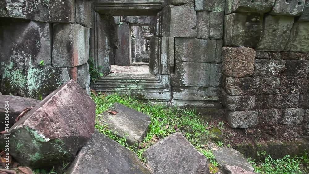 Preah Khan temple in Angkor  complex in Cambodia