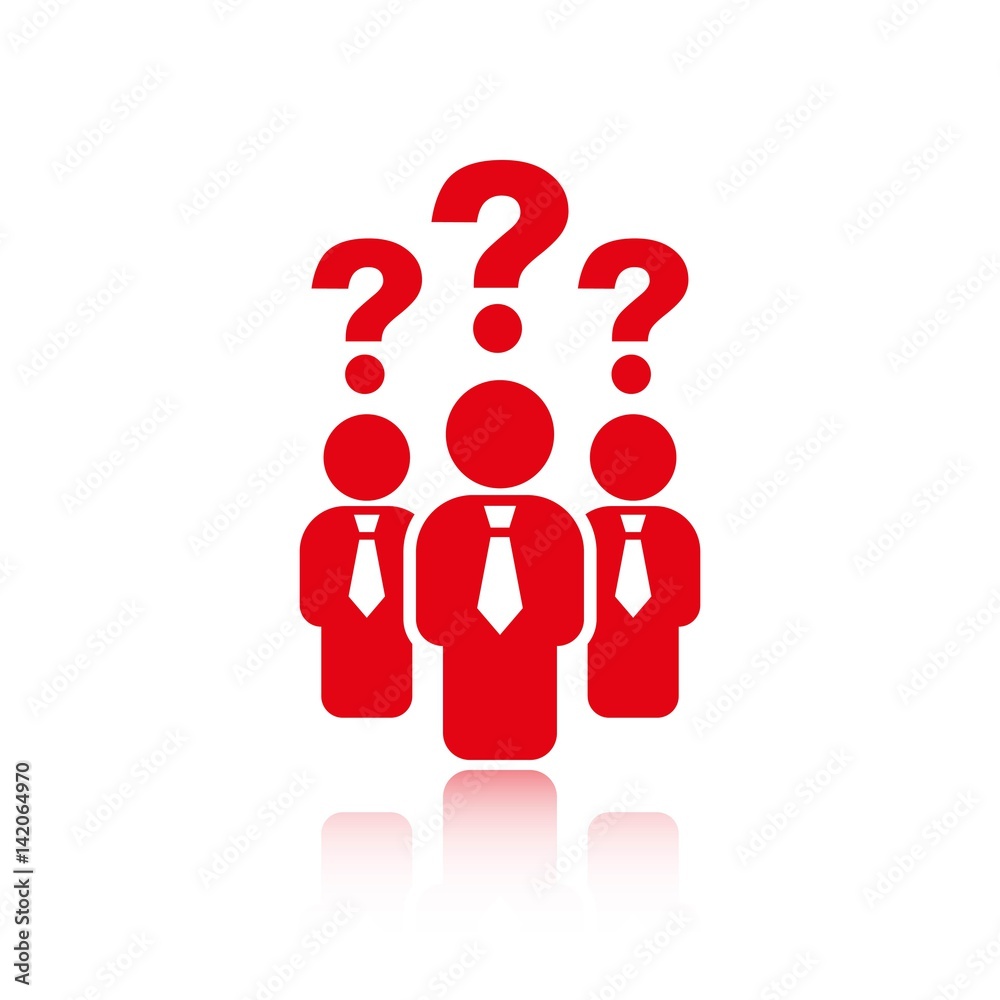 question mark over people icon stock vector illustration question mark over people icon stock vector illustration