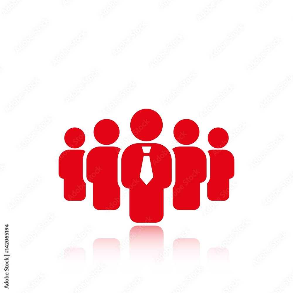 people with the leader icon stock vector illustration flat design people with the leader icon stock vector illustration flat design