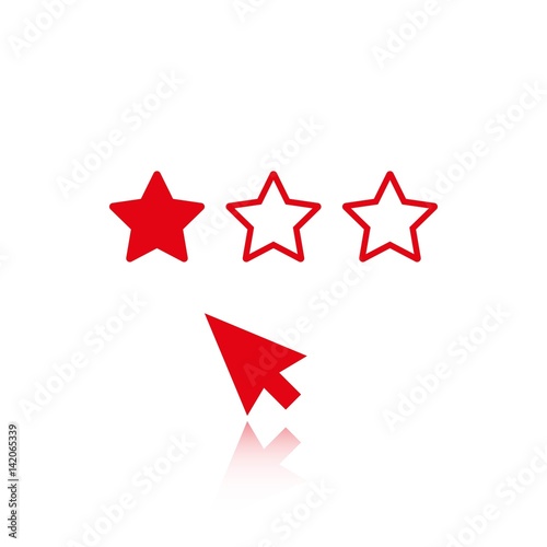 rating icon stock vector illustration flat design