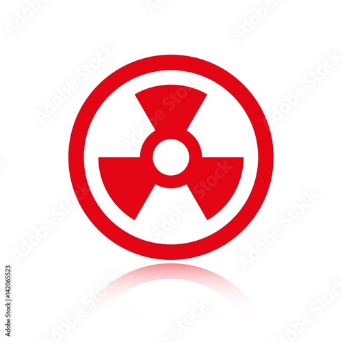 radioactive icon stock vector illustration flat design