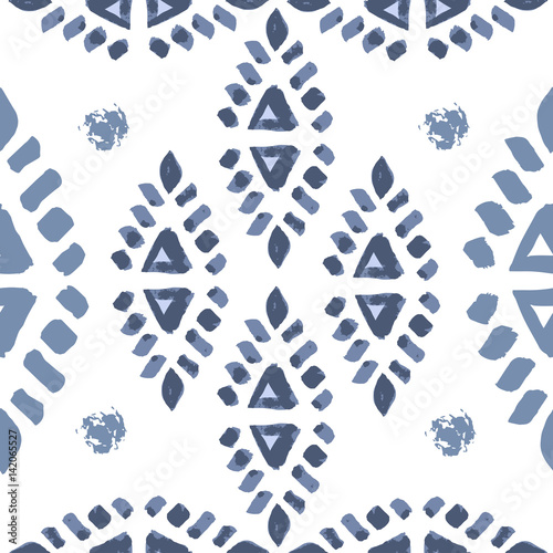 Abstract hand drawn simple vector ethnic seamless pattern textur
