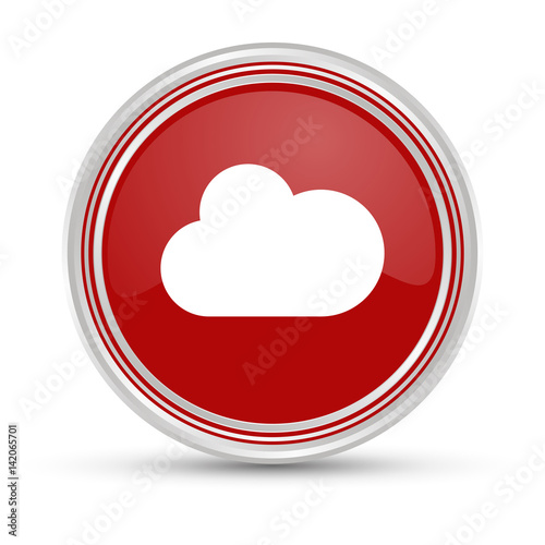 Roter Button - Wolke - Cloud