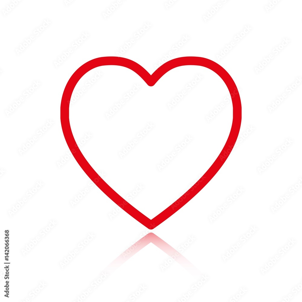 heart icon stock vector illustration flat design heart icon stock vector illustration flat design