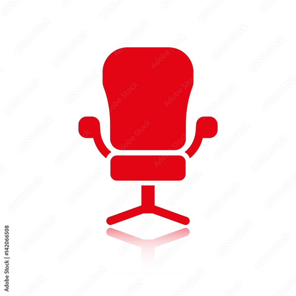 Fototapeta premium office chair icon stock vector illustration flat design