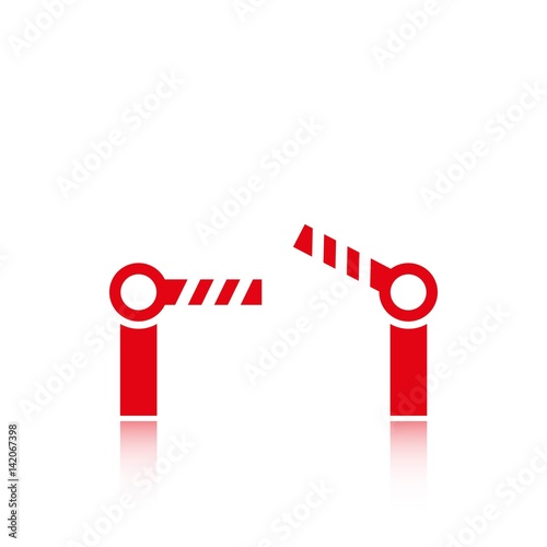 barrier icon stock vector illustration flat design