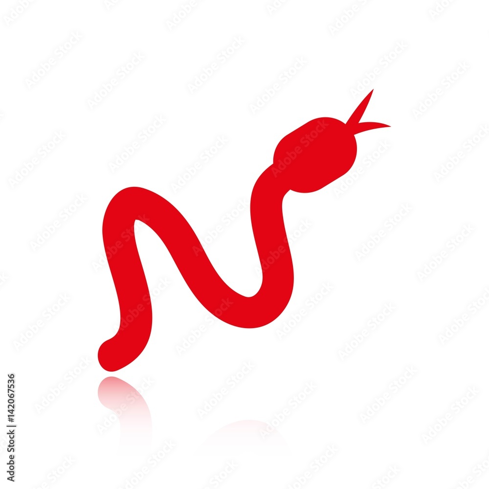 snake icon stock vector illustration flat design snake icon stock vector illustration flat design