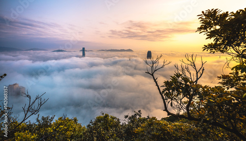 Canvas Print City in the clouds
