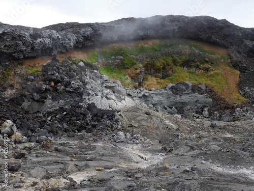 am aktiven Vulkan Leirhnjukur in Island