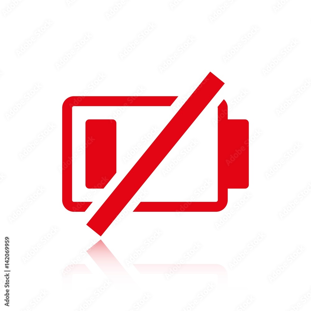 battery vector icon stock vector illustration flat design