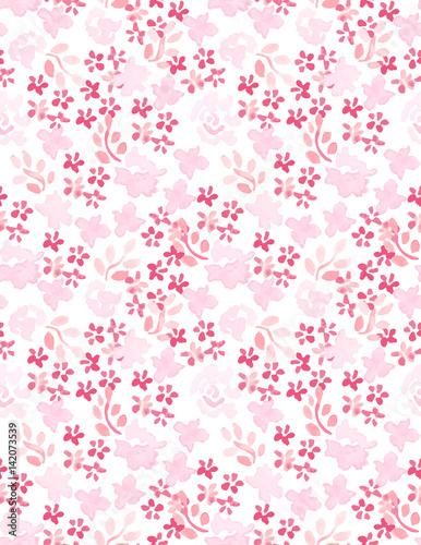 Seamless pattern with a bright floral print.