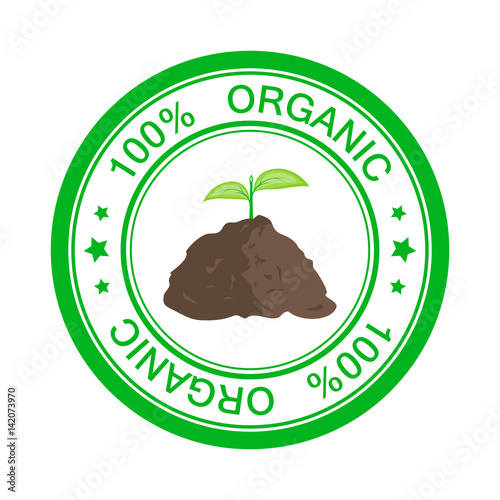 Stamp 100 Percent Organic.