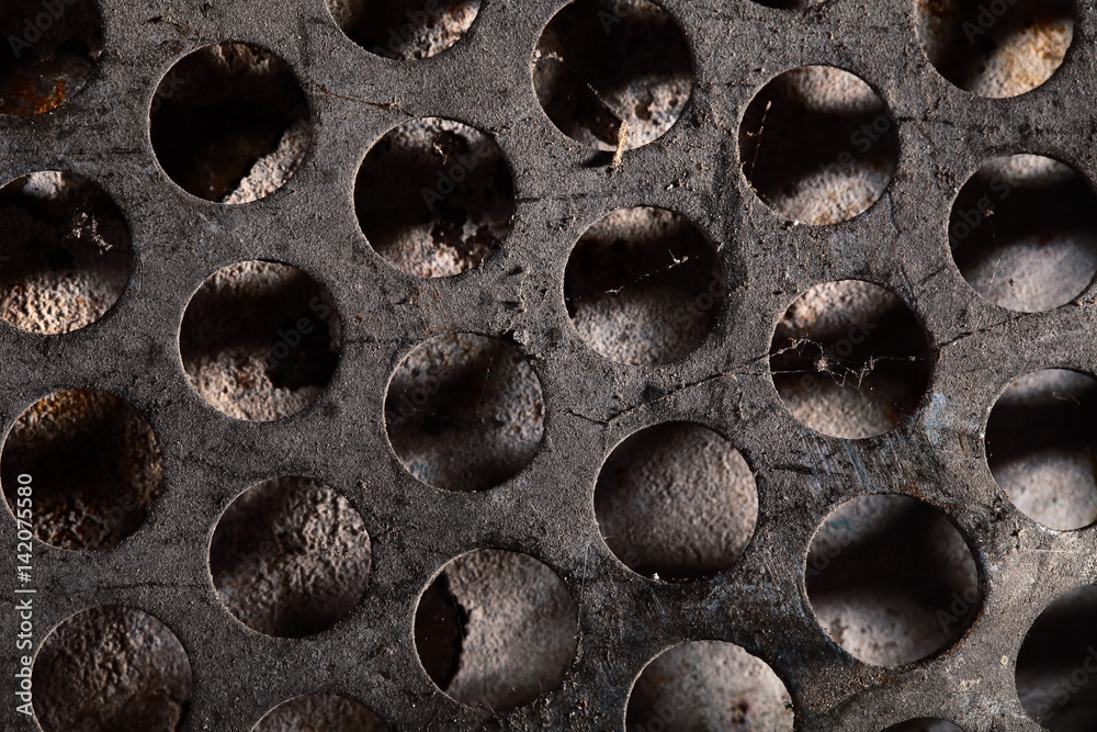 Perforated metal plate with empty space for your insertion. Perforated metal plate with empty space for your insertion.