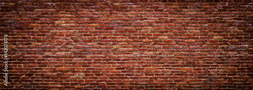 panoramic view of masonry, brick wall as background