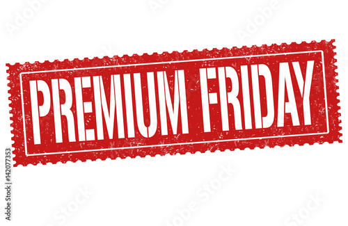 Premium friday sign or stamp photo