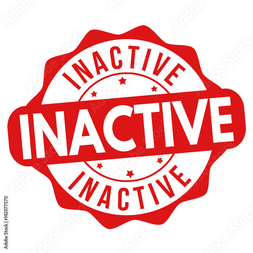 Inactive sign or stamp