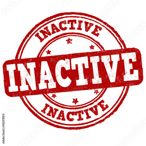 Inactive sign or stamp