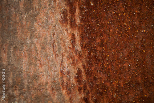 Old rusty iron wall background © mamfoto