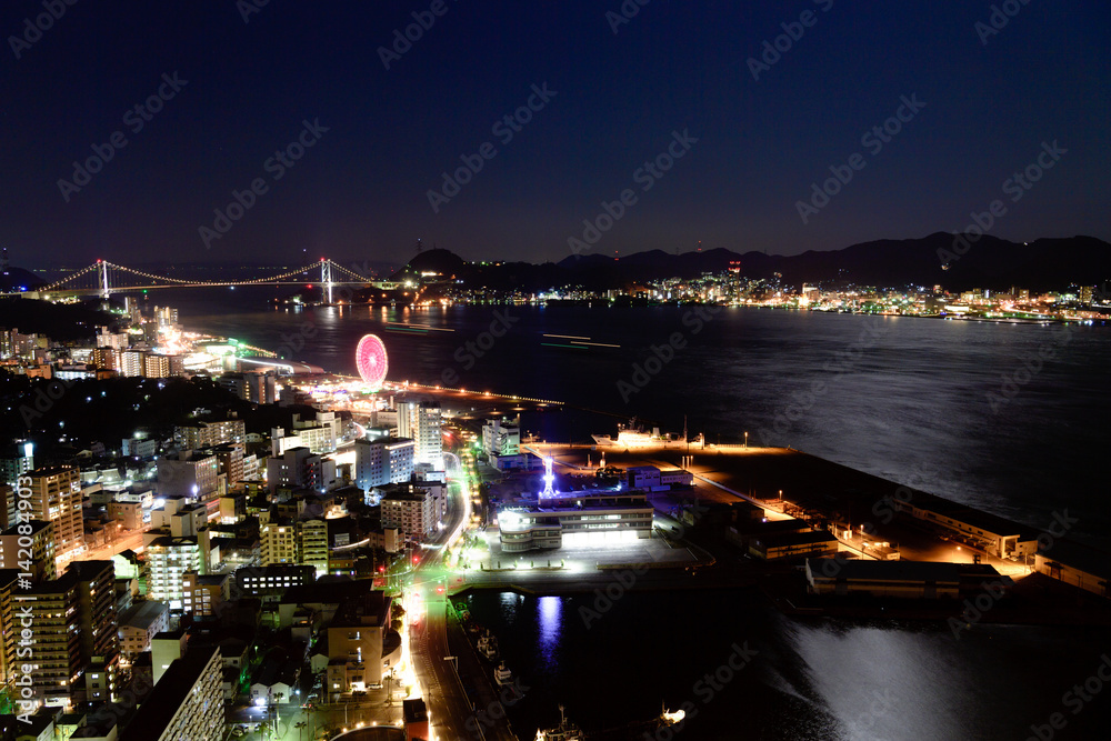 関門海峡の夜景