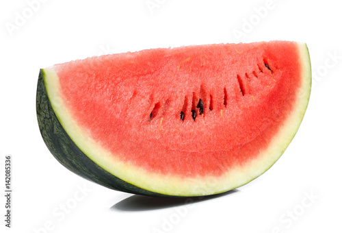 Slice watermelon isolated on the white background