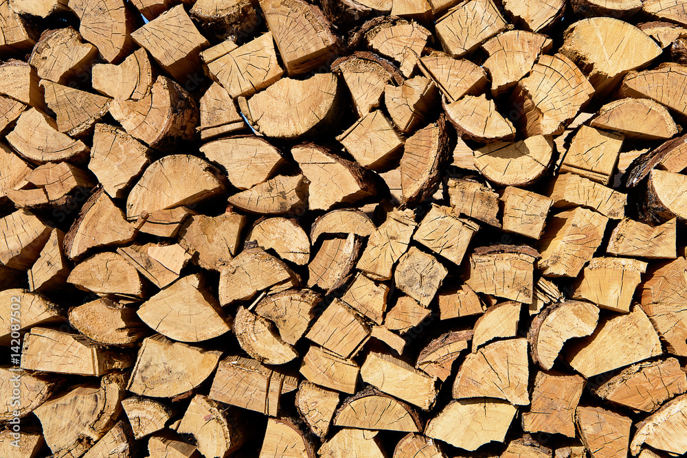 Stacked Logs Texture, Natural Background Stacked Logs Texture, Natural Background