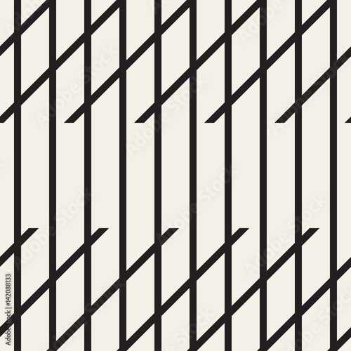 Wallpaper Mural Zigzag lines geometric seamless pattern. Torontodigital.ca