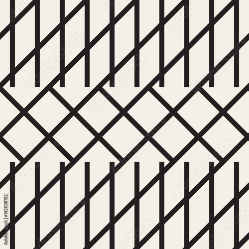 Wallpaper Mural Zigzag lines geometric seamless pattern. Torontodigital.ca