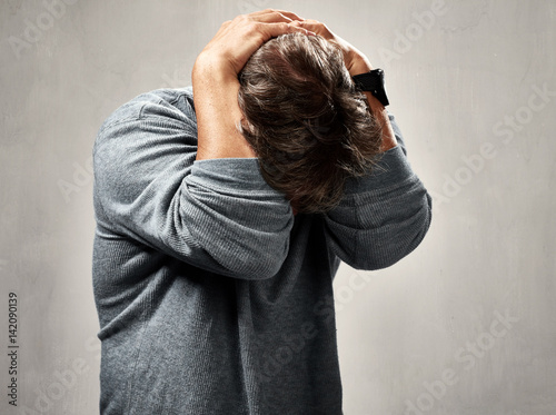 humiliated sad man