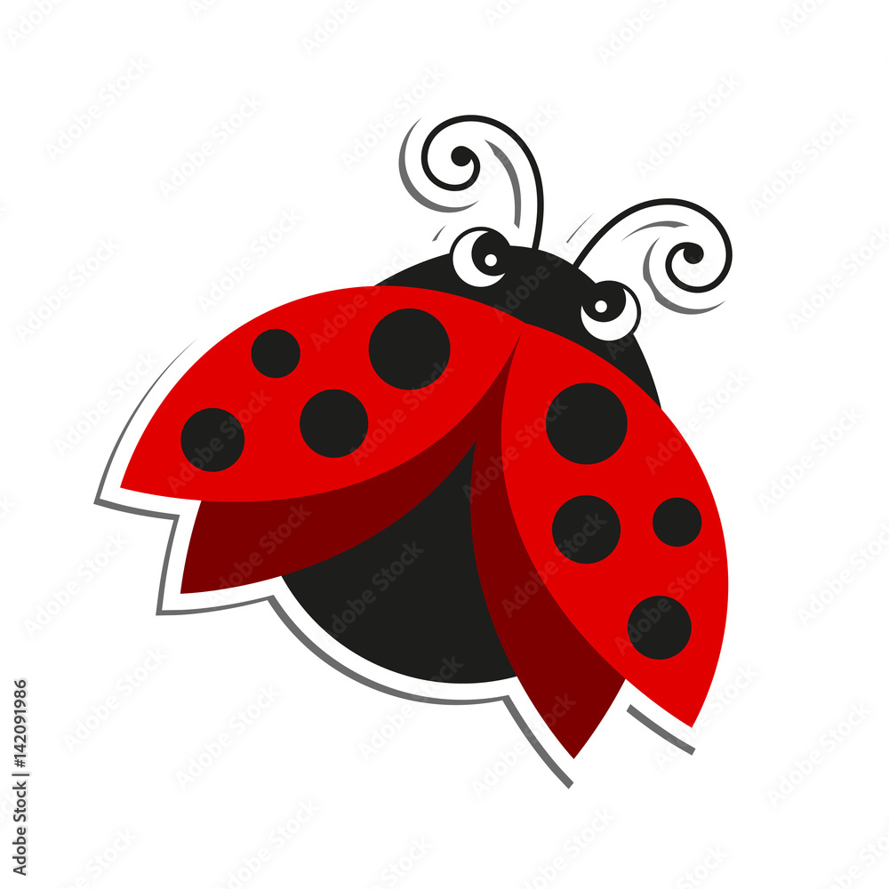 Obraz premium Vector Illustration of a Ladybug