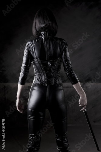 Sexy assassin female model 