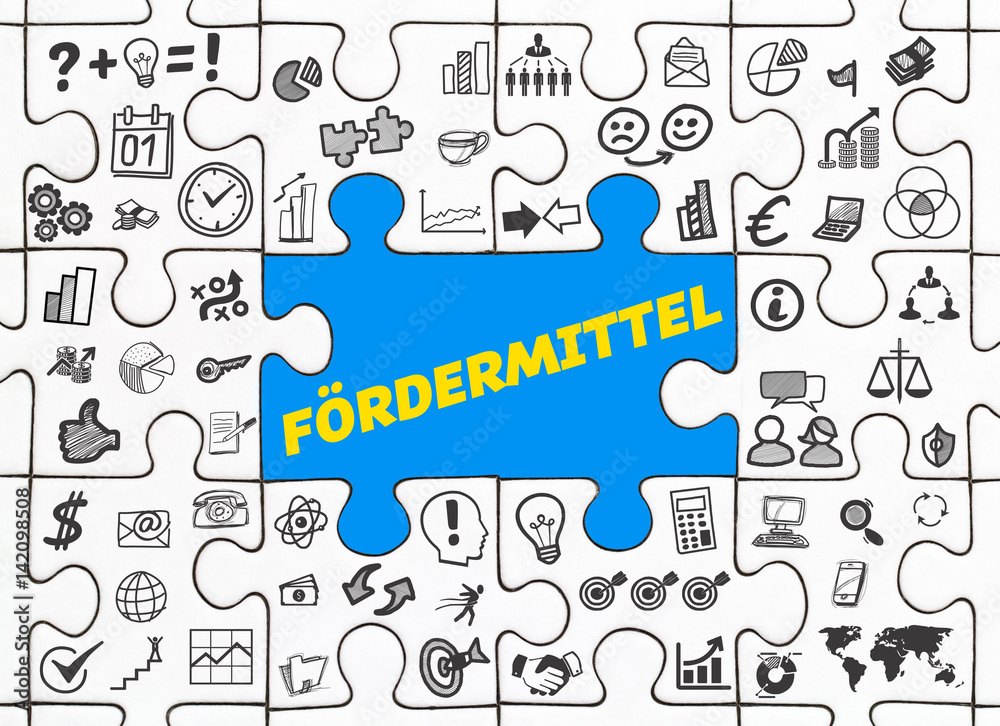 Fördermittel / Puzzle mit Symbole Fördermittel / Puzzle mit Symbole