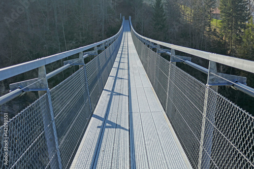 Fototapeta Naklejka Na Ścianę i Meble -  hängebrücke in leissigen, schweiz 