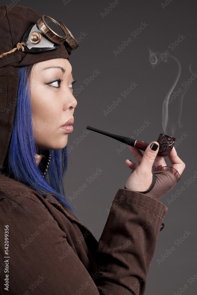 Obraz premium Azjatycki model steampunk