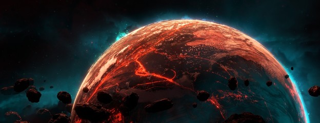 Keuken achterwand Voor hem Planeet Venus in zonnestelsel  © Vanitjan
