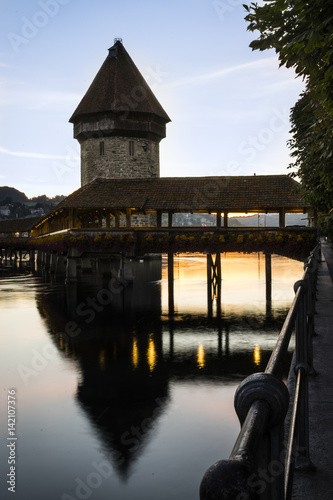 Kappelbrücke am Morgen photo