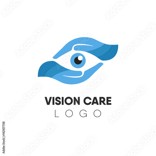 Branding identity corporate eye care vector logo design.