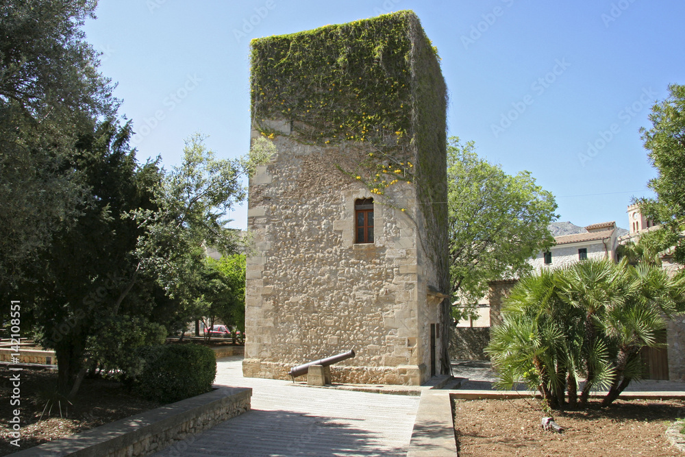 Torre de Can Desbrull in Pollensa, Mallorca, Balearic Islands, Spain, Europe